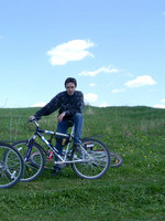 2003.05.15 Having a bicycle ride to the Sodyshka.