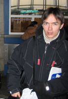 2005.03.24 At ticket offices of Kursky railway station in Moscow.