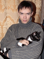 2006.01.04 В гостях у друга и его кошки.