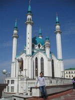 2017.04.29 In Kazan (Tatarstan, Russia) in front of the Qol Sharif Mosque wedged into the Kazan Kremlin.
