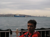 2017.09.30 Big ships through the Bosphorus, and I am so small (Istanbul, Turkey).