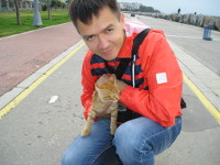 2017.10.02 With one more cat of numerous Istanbul ones, this time from its Asian part (Turkey).