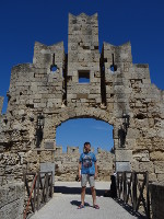 2019.05.31 At one of the entrances to the Rhodes Fortress.