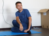2020.10.01 Participation in the company's “industrial gymnastics” – yoga: Ardha Matsyendrasana (Half of the Lord of the Fishes Pose).