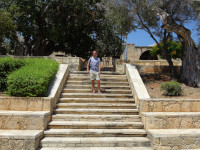 2021.07.28 On the approaches to the Monastery of Ayia Napa (Ιερά Μονή Αγίας Νάπας) with one of the oldest trees (on the right).