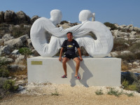 2021.07.29 On the creation of the Belarusian sculptor Victor Kopach under the obvious name “The Birth of Love” in the Ayia Napa Sculpture and Cactus Park.