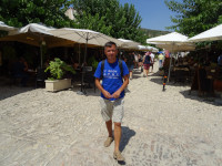 2021.08.01 I am walking on a street of the traditional Cypriot village of Omodos (Ομοδος).