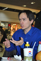 Stanislav is explaining something.