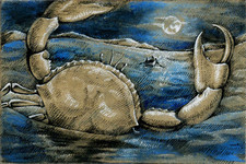 The Crab That Played with the Sea (9) 
(frames for the movie after R. Kipling)