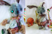 Kutuzin the Hooligan Hare 
(toy by the “teddy” technology, 18 cm)