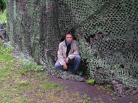 2006-08-05. Перед замаскированным зданием на полигоне выставки МВСВ-2006.