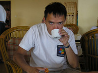 2011-06-29. Полдник в турецком отеле, как бы с турецким кофе.