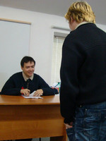 2012-02-11. Член избиркома в игре «Идеальный избирательный участок».