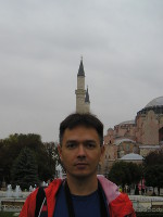 2017-09-30. Единорог :-) с помощью минарета Святой Софии (Стамбул, Турция).