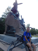 2021-07-11. На якоре при памятнике адмиралу Степану Осиповичу Макарову.