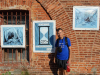 2021-07-11. С детскими рисунками международного экологического фестиваля искусств «Кронфест».