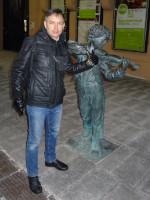 2022-03-16. There are many bronze figures on Bolshaya Pokrovskaya Street in Nizhny Novgorod (Russia), but this one is symbolic for me, because my eldest son is a violinist. 😍
