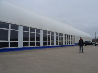 2022-04-14. Outside the unique for the Vladimir region (Russia), private football arena with artificial grass, “Wings”, in Murom (there is no such thing even in the capital of the region 🙁).