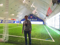 2022-04-14. Outside the unique for the Vladimir region (Russia), private football arena with artificial grass, “Wings”, in Murom (there is no such thing even in the capital of the region 🙁).