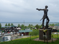 2022-06-05. Peter I the Great and I the Humble point to Lake Plescheevo – the cradle of the Russian fleet.