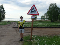 2022-06-05. With a kind of real sign “Railway Crossing” but it refers to Pereslavl's museum and attraction “World of Railway”, where we were late that day.