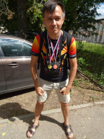 2022-07-16. I have rooted for my younger son, a football player, so much that have fully deserved to be photographed with his medals! 😎