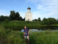 2022-08-13. Across an oxbow of the Nerl river there is the famous Church of the Intercession on the river.