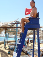 2022-08-20. Baywatch not in California or Hawaii but but in Hurghada, on guard for those swimming in the Red Sea. 😎