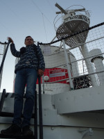 2022-10-09. No steep stairway will stop me from exploring the “Vityaz” scientific research vessel! 😛