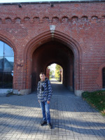 2022-10-10. At the Railway Gate (Eisenbahnhof Tor) of Kaliningrad (Königsberg), Russia, that is one of the 8 preserved city gates (3/8).