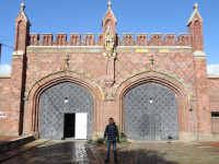 2022-10-11. From the “back” side of the Friedland Gate (Friedländer Tor) of Kaliningrad (Königsberg), Russia, that is one of the 8 preserved city gates (4/8).