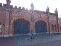 2022-10-11. From the “front” side of the Friedland Gate (Friedländer Tor) of Kaliningrad (Königsberg), Russia, that is one of the 8 preserved city gates (4/8).