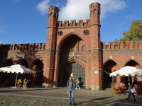 2022-10-11. At the Rosgarten Gate (Roßgärter Tor) of Kaliningrad (Königsberg), Russia, that is one of the 8 preserved city gates (7/8).