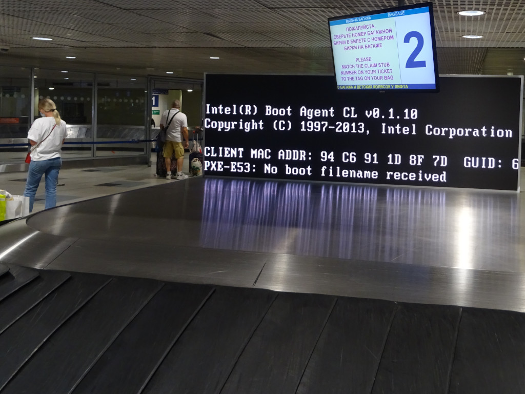 Нет ботинка (no boot) в багаже (г. Москва)