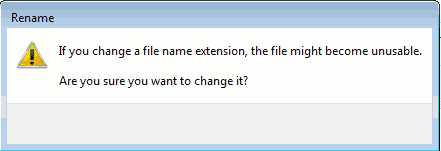 Are you sure you want to change it? It does not matter…