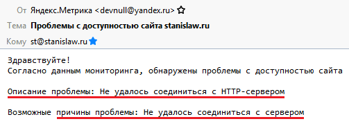 Неудачное соединение как причина неудачного соединения