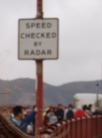 Speed checked by radar (США, штат Калифорния, г. Сан-Франциско) Speed checked by radar (США, штат Калифорния, г. Сан-Франциско)