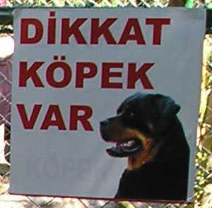 Dikkat köpek (Турция)