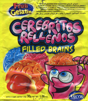 Жевательный мармелад Filled Brains (Аргентина) Жевательный мармелад Filled Brains (Аргентина)