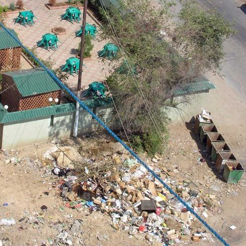 Cafe So Close to Garbage (Derbent, Dagestan, Russia)