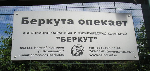 Беркута опекает «Беркут» (г. Нижний Новгород)