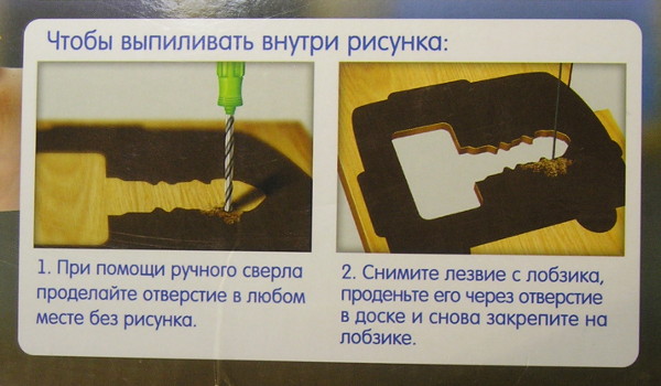 Чтобы выпиливать внутри… чего?..