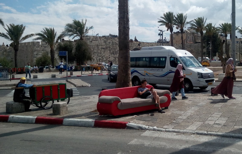 Sofa at Intersection (Jerusalem, Israel)