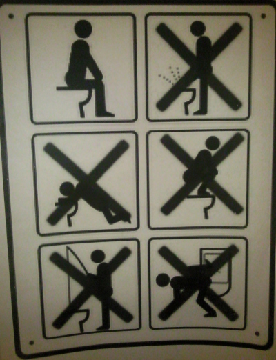 Toilet “Do Not”s (Voronezh, Russia)