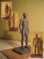 “Ideal” Man 
(sculptural plasticine, 2005)