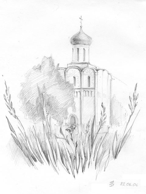 Покрова-на-Нерли 
(карандаш, 2006)