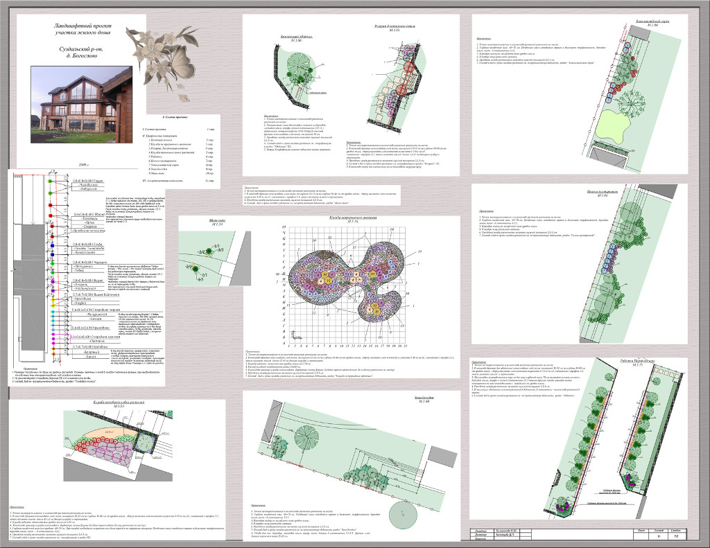 Landscape Project of a House-Plot 
(Bogoslovo, Suzdal district, Vladimir region, Russia)