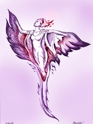 Phoenix 
(graphics + PC coloring, 2003)