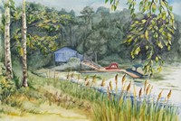 Summer at Lake 
(water-color, 2019)