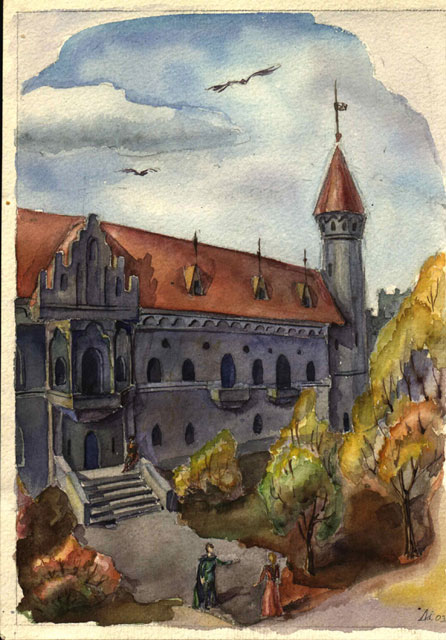 Тот призрачный мир 
(акварель, 2003)
